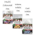 Christmas  - LED Lights - Battery Operated, Static, 5m Assorted Christmas  - LED Lights - Battery Operated, Static, 5m Assorted